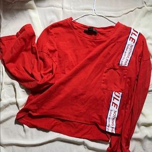 Chic cropped long sleeve shirt